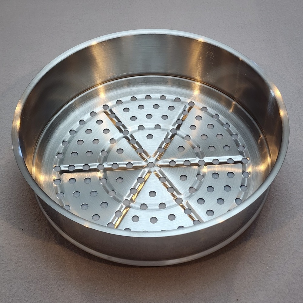 12" Stainless Steel Steamer Basket Insert Pot Steaming Tray Vegetable Seafood...
